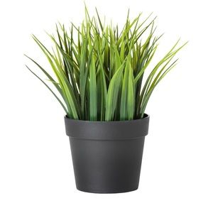 IKEA FEJKA Artificial potted plant, indoor/outdoor grass, 3 ½ " (9 cm)